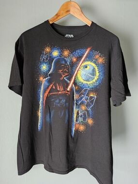 Star Wars Darth Vader Colorful Van Gogh-Style Space T-Shirt
